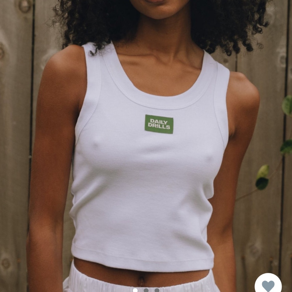 Daily Drills White Logo Tank